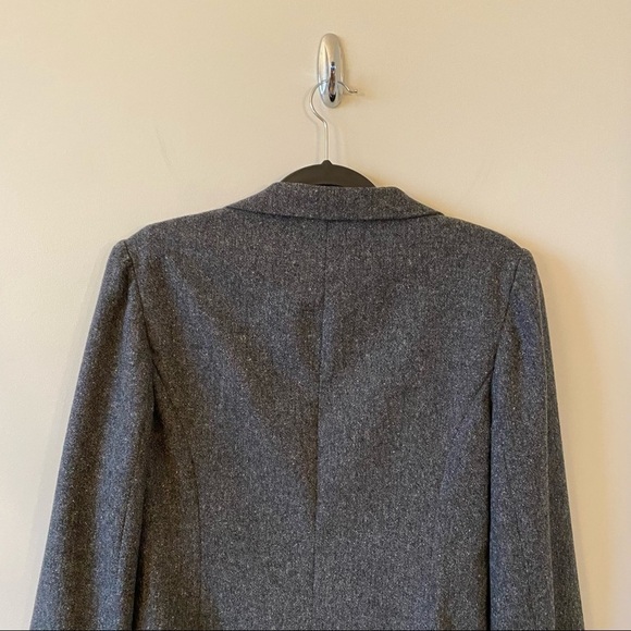 7 for All Mankind-Wool Blend Boyfriend Blazer (Size:Large) - Picture 6 of 11